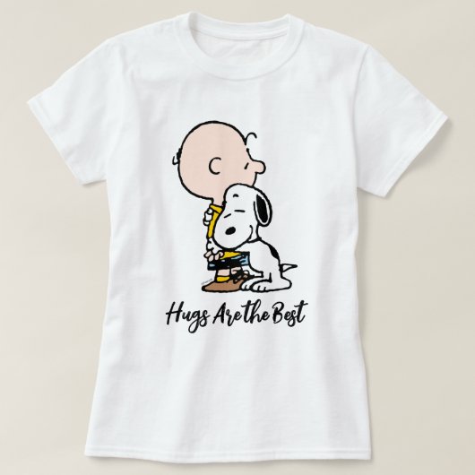 Erdnüsse | Charlie Brown & Snoopy Hug T-Shirt (Design vorne)