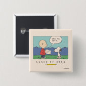 Erdnüsse Charlie Brown Snoopy Na Du Hast Es Gescha Button (Vorne & Hinten)