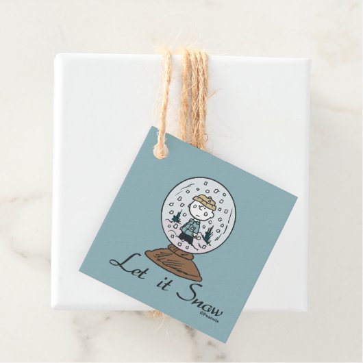 Erdnüsse | Charlie Brown Snow Globe Geschenkanhänger (Beispiel)