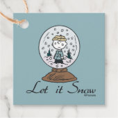 Erdnüsse | Charlie Brown Snow Globe Geschenkanhänger (Vorderseite)