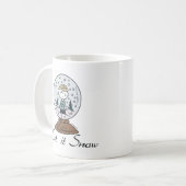 Erdnüsse | Charlie Brown Snow Globe Kaffeetasse (Vorderseite Links)