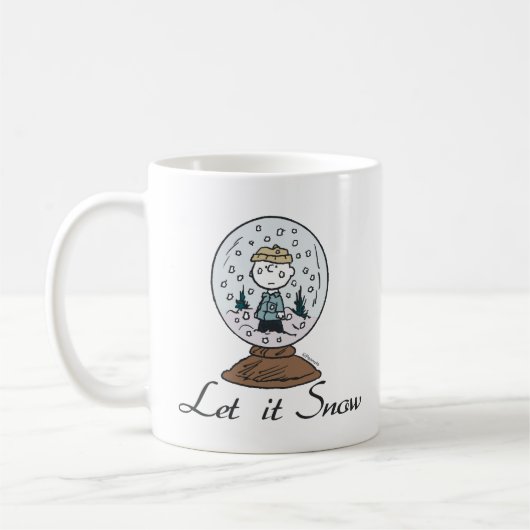 Erdnüsse | Charlie Brown Snow Globe Kaffeetasse (Links)