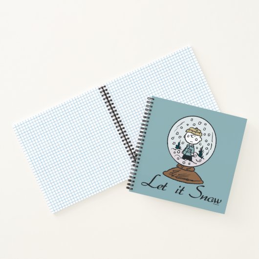 Erdnüsse | Charlie Brown Snow Globe Notizblock (Innenseite)