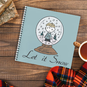 Erdnüsse   Charlie Brown Snow Globe Notizblock