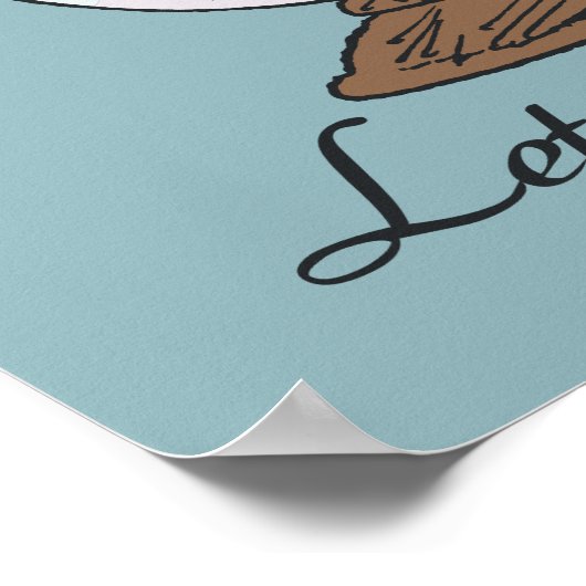 Erdnüsse | Charlie Brown Snow Globe Poster (Ecke)