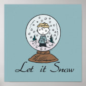 Erdnüsse | Charlie Brown Snow Globe Poster (Vorne)