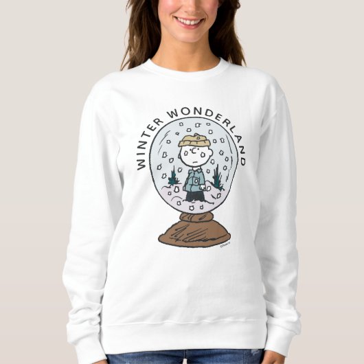 Erdnüsse | Charlie Brown Snow Globe Sweatshirt (Vorderseite)