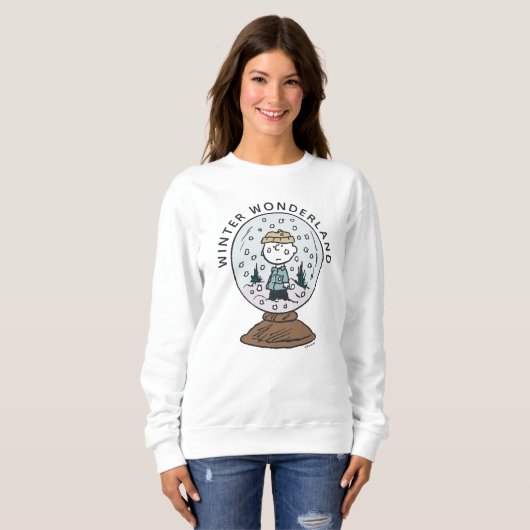 Erdnüsse | Charlie Brown Snow Globe Sweatshirt (Vorne ganz)