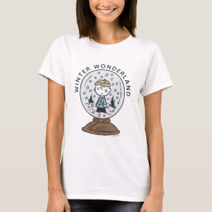 Erdnüsse Charlie Brown Snow Globe T-Shirt