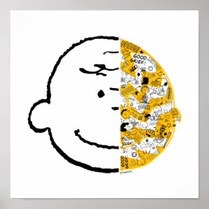 Erdnüsse Charlie Brown Split Face Poster