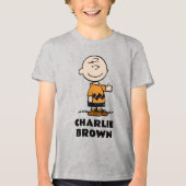 Erdnüsse | Charlie Brown Tri-Blend Shirt (Vorderseite)
