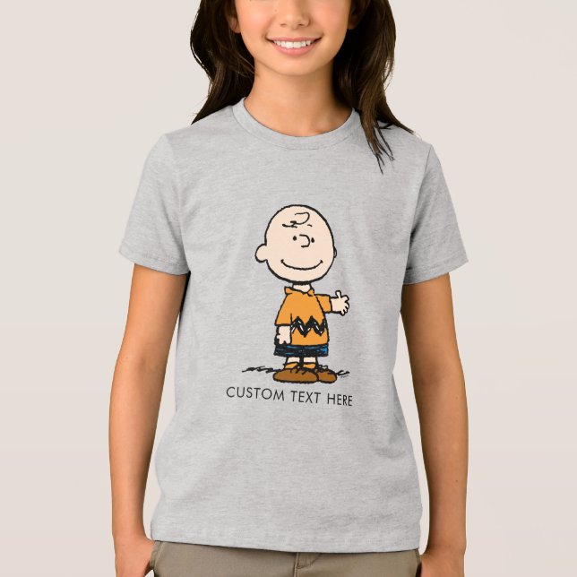 Erdnüsse | Charlie Brown Tri-Blend Shirt (Vorderseite)