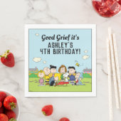 Erdnüsse | Charlie Brown und Gang Birthday Serviette (Beispiel)