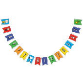 Erdnüsse | Charlie Brown und Gang Birthday Wimpelkette (Alle)