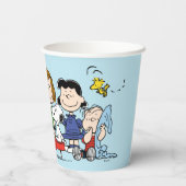 Erdnüsse | Charlie Brown und Gang Pappbecher (Rückseite)