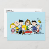 Erdnüsse | Charlie Brown und Gang Postkarte (Vorne/Hinten)