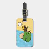 Erdnüsse | Charlie Brown & Woodstock Half & Half Gepäckanhänger (Vorderseite vertikal)