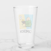 Erdnüsse | Charlie Brown & Woodstock Half & Half Glas (Rückseite)