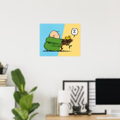 Erdnüsse | Charlie Brown & Woodstock Half & Half Poster (Heimbüro)