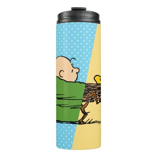Erdnüsse | Charlie Brown & Woodstock Half & Half Thermosbecher (Vorderseite)