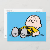 Erdnüsse | Charlie Brown's Down Postkarte (Vorne/Hinten)