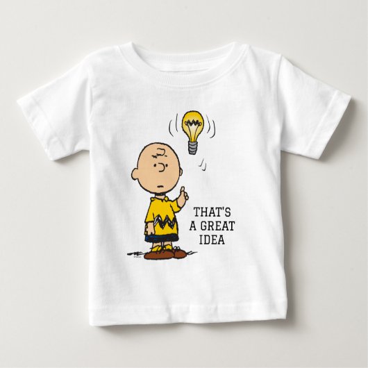 Erdnüsse | Charlie Browns Idee einer Glühbirne Baby T-shirt (Vorderseite)