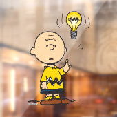 Erdnüsse | Charlie Browns Idee einer Glühbirne Fensteraufkleber (Blatt 2)