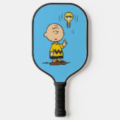 Erdnüsse | Charlie Browns Idee einer Glühbirne Pickleball Schläger (Vorderseite)
