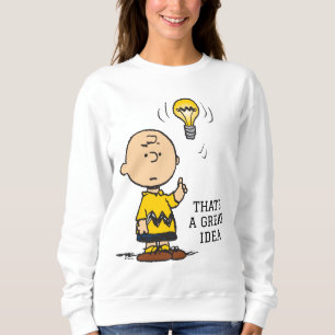 Erdnüsse Charlie Browns Idee einer Glühbirne Sweatshirt