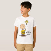 Erdnüsse | Charlie Browns Idee einer Glühbirne T-Shirt (Vorne ganz)
