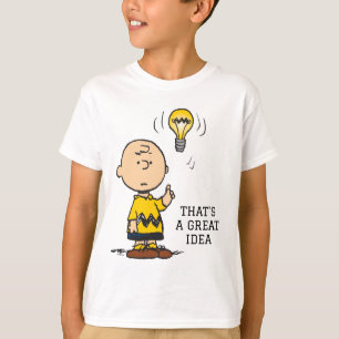 Erdnüsse   Charlie Browns Idee einer Glühbirne T-Shirt