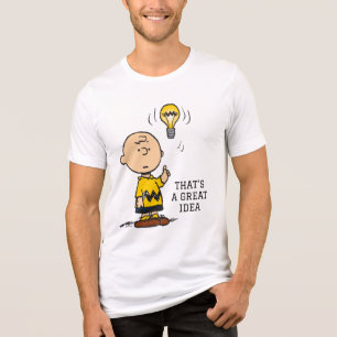 Erdnüsse   Charlie Browns Idee einer Glühbirne Tri-Blend Shirt