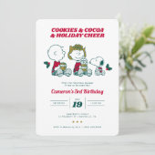 Erdnüsse | Cookies & Kakao Einladung zum Geburtsta (Stehend Vorderseite)