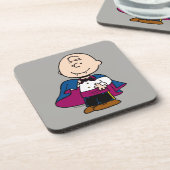Erdnüsse | Count Charlie Brown Getränkeuntersetzer (Linke Seite)