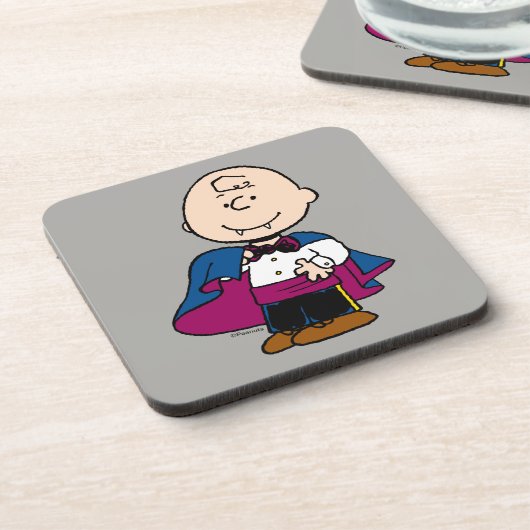 Erdnüsse | Count Charlie Brown Getränkeuntersetzer (Linke Seite)