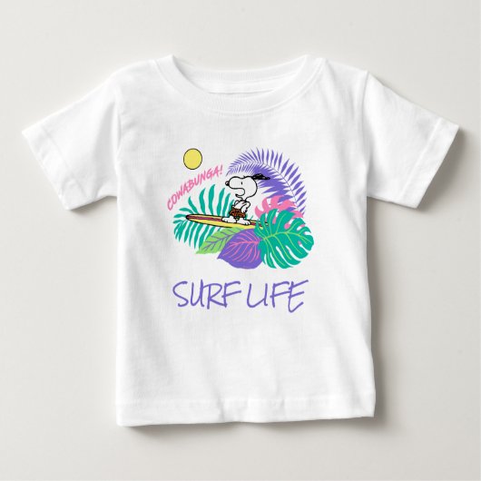 Erdnüsse | Cowabunga Snoopy Baby T-shirt (Vorderseite)