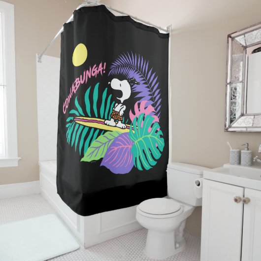 Erdnüsse | Cowabunga Snoopy Duschvorhang (Beispiel)