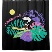 Erdnüsse | Cowabunga Snoopy Duschvorhang (Vorderseite)