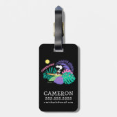 Erdnüsse | Cowabunga Snoopy Gepäckanhänger (Rückseite vertikal)