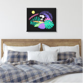 Erdnüsse | Cowabunga Snoopy Leinwanddruck (Insitu (Schlafzimmer))