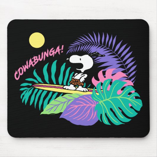 Erdnüsse | Cowabunga Snoopy Mousepad (Vorne)