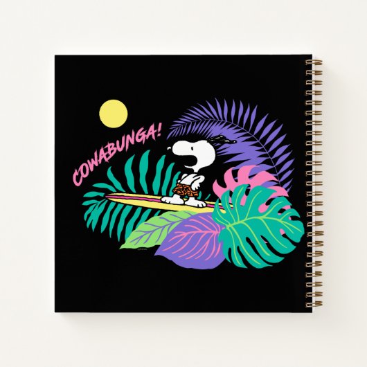Erdnüsse | Cowabunga Snoopy Notizblock (Rückseite)
