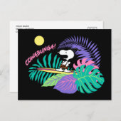 Erdnüsse | Cowabunga Snoopy Postkarte (Vorne/Hinten)