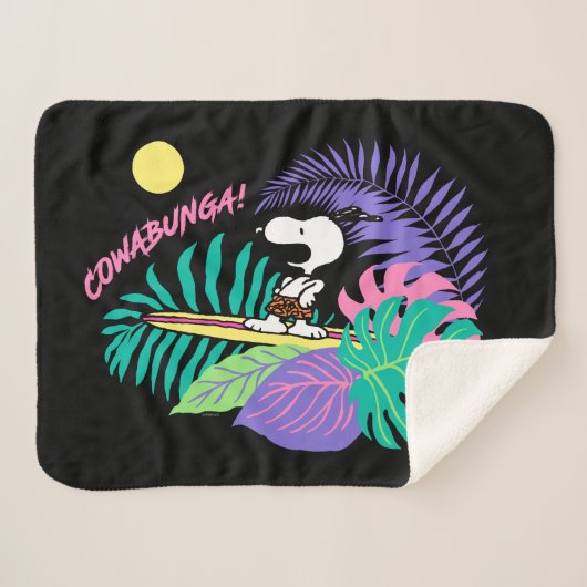 Erdnüsse | Cowabunga Snoopy Sherpadecke (Vorderseite (Horizontal))
