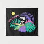 Erdnüsse | Cowabunga Snoopy Wandteppich (Vorderseite (Horizontal))