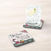 Erdnüsse | Das ist die Jahreszeit gemütlich zu sei Getränkeuntersetzer (Rechte Seite)