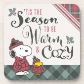 Erdnüsse | Das ist die Jahreszeit gemütlich zu sei Getränkeuntersetzer (Vorderseite)