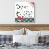 Erdnüsse | Das ist die Jahreszeit gemütlich zu sei Leinwanddruck (Insitu (Schlafzimmer))