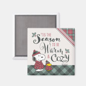 Erdnüsse | Das ist die Jahreszeit gemütlich zu sei Magnet (Vorderseite/Rückseite)