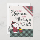 Erdnüsse | Das ist die Jahreszeit gemütlich zu sei Postkarte (Vorne/Hinten)